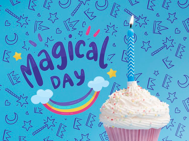 Candle Lighted In Cake For Birthday Party Psd