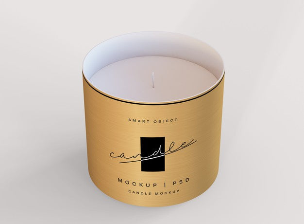 Candle Mockup Psd