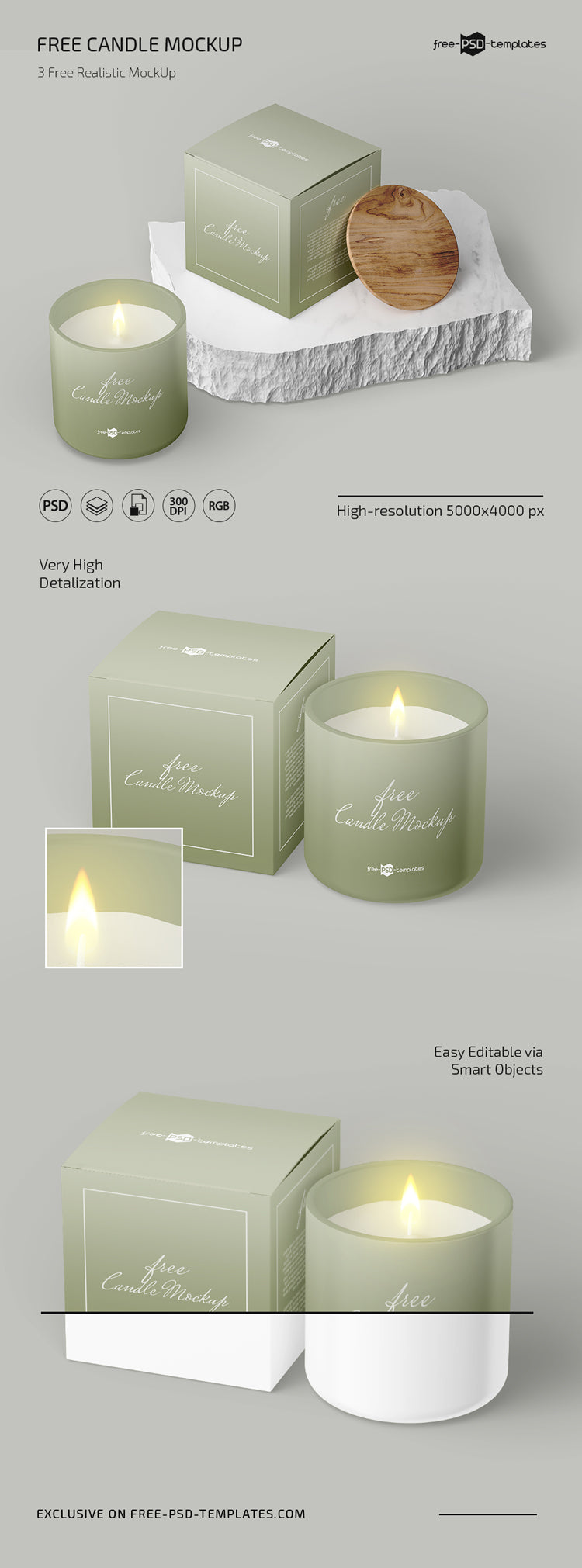 Candle Mockup Set