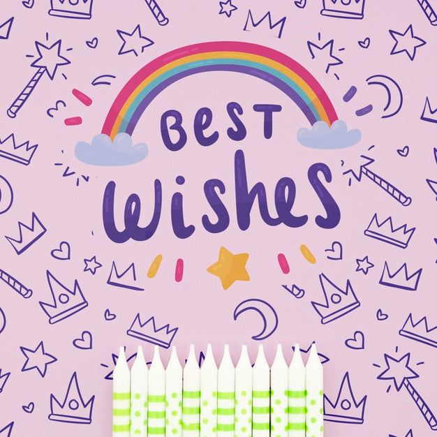 Candles Prepared For Birthday Party Psd