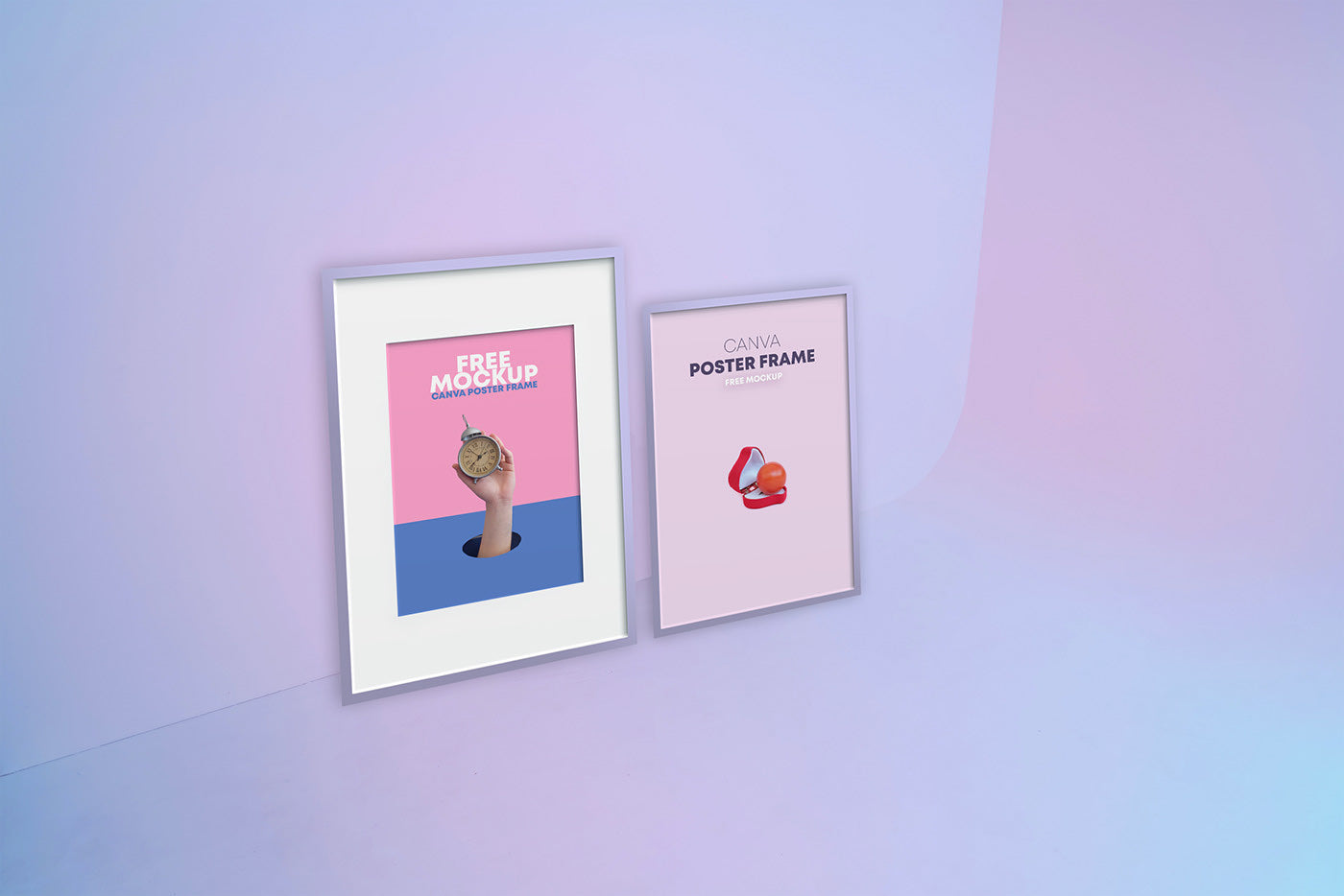 Canvas Poster Frames Mockup