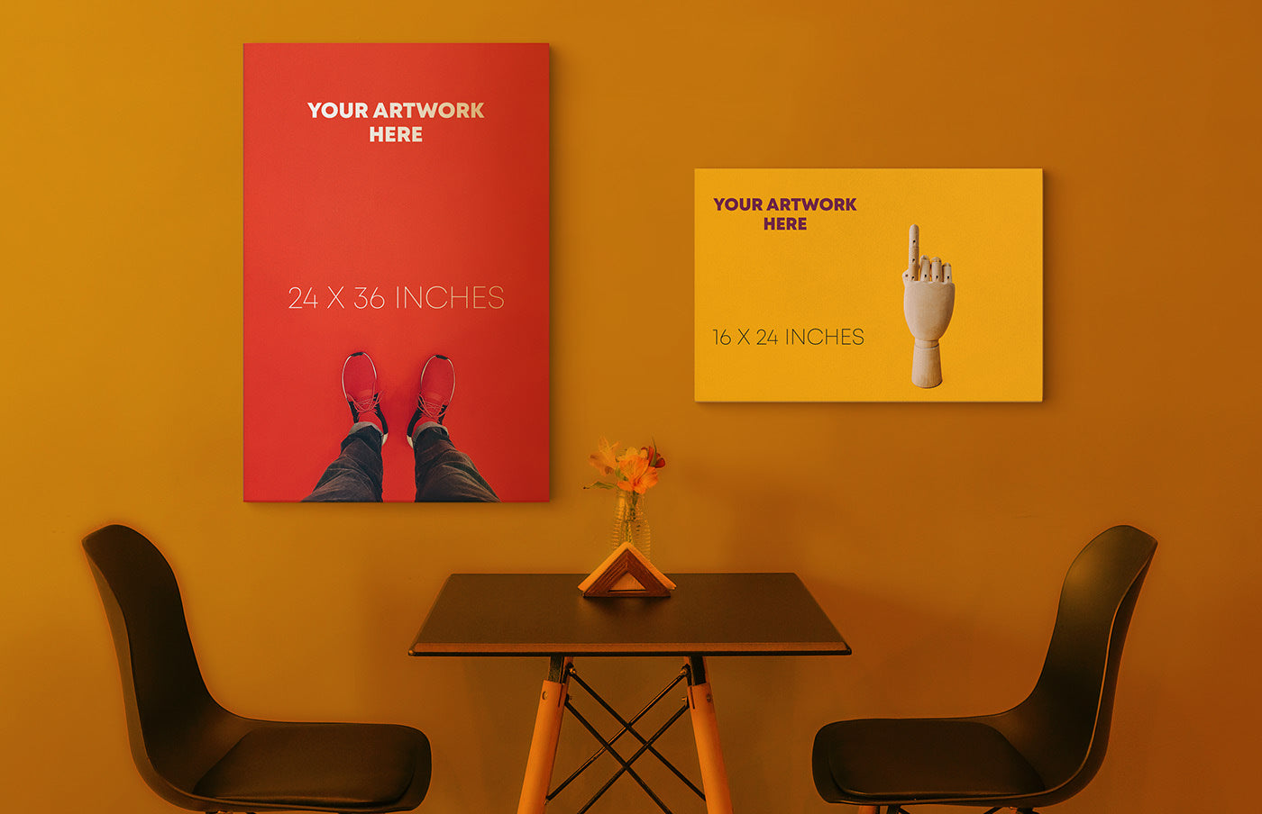 Canvas Poster Mockup