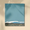 Canvas Print Mockup Of Minimal Mountain Range Psd