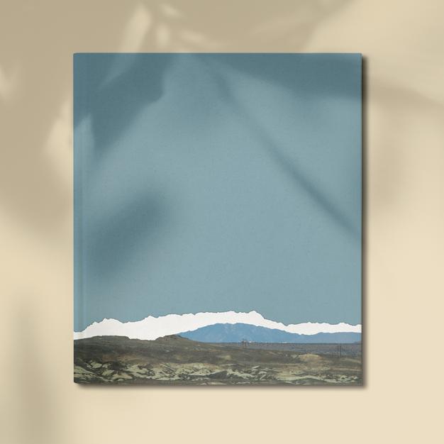 Canvas Print Mockup Of Minimal Mountain Range Psd