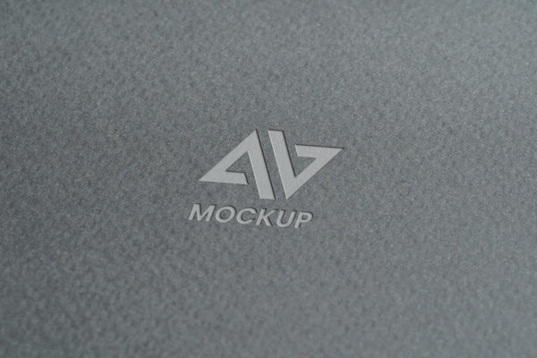 Capital Letter Mock-Up Logo Design On Minimalist Grey Paper Psd ...