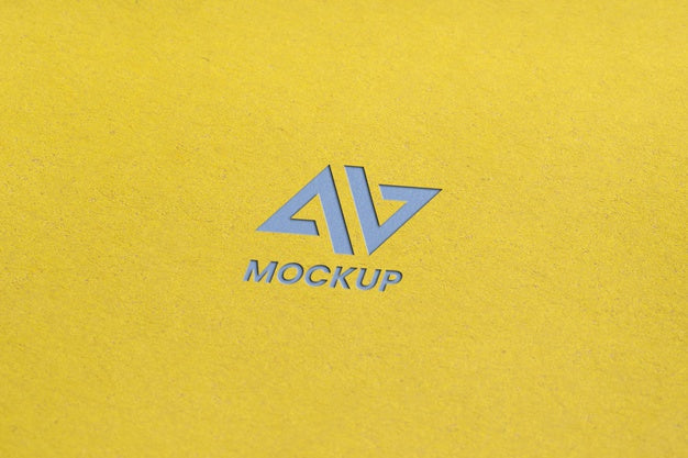 Capital Letter Mock-Up Logo Design Psd