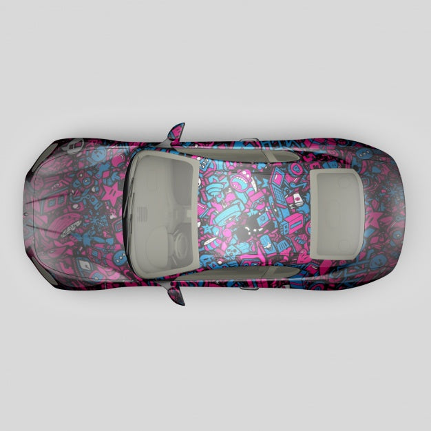 Car Mock Up Design Psd