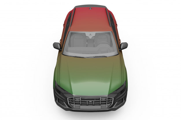 Car Mock-Up Isolated Design Psd