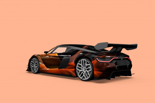 Car Mock-Up Isolated Design Psd