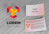 Card Brand Company Business Mock-Up Paper Psd