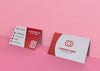 Card Brand Company Business Mock-Up Paper Psd