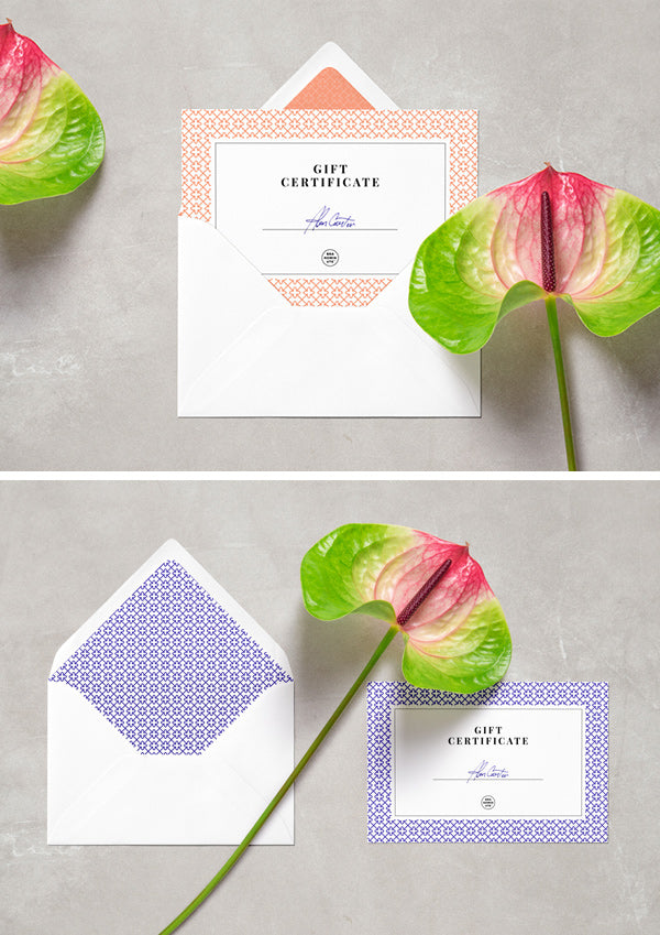 Card & Envelope Psd Mockup