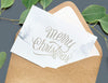Card In An Envelope Mockup With Leaves In The Background
