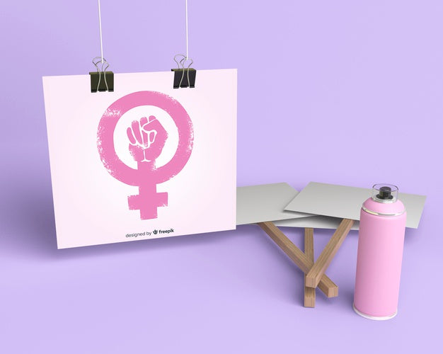 Card Mock-Up Hanging Next To Graffiti Sign Psd