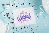 Card Mock-Up With Birthday Design Psd