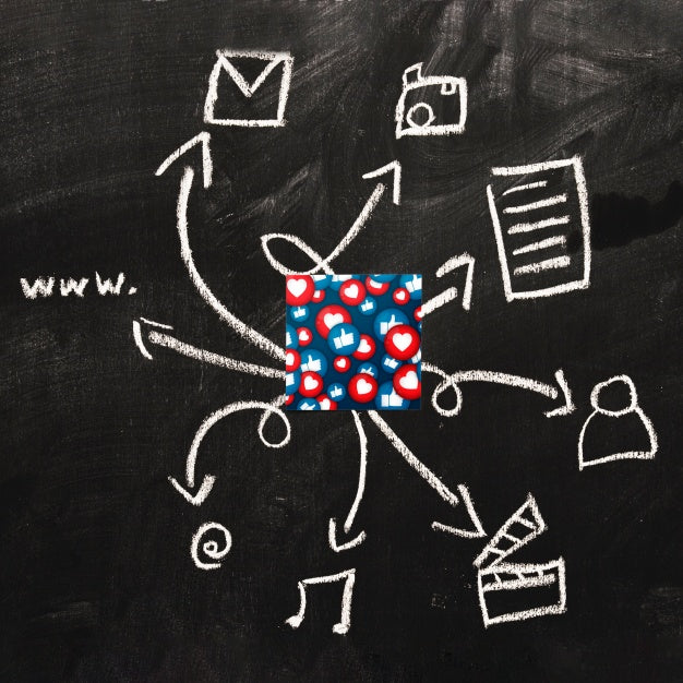 Card Mockup With Internet Concept Psd