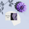 Card With Flower And Shadow Psd