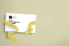 Card With Ribbons Mockup Psd