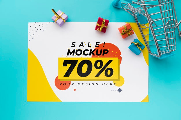 Card With Sale Theme Psd