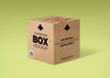 Cardboard Box Mockup Psd
