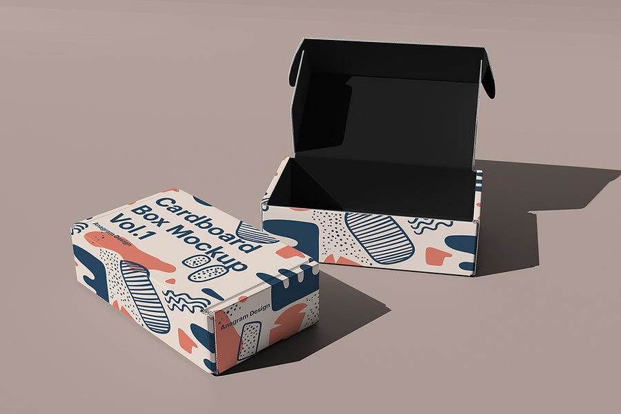 Cardboard Box Mockup