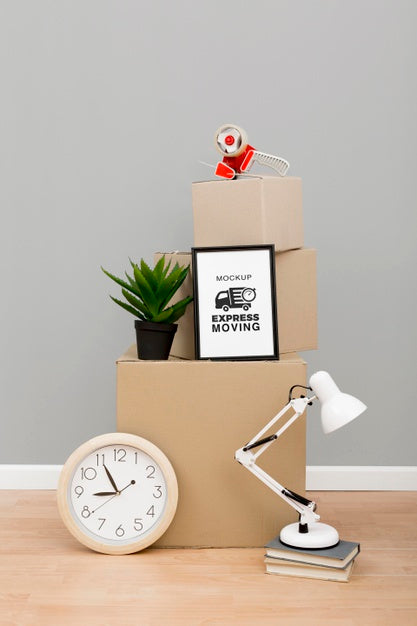 Cardboard Boxes Ready To Be Moved Psd