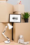 Cardboard Boxes Ready To Be Moved With Mock-Up Psd