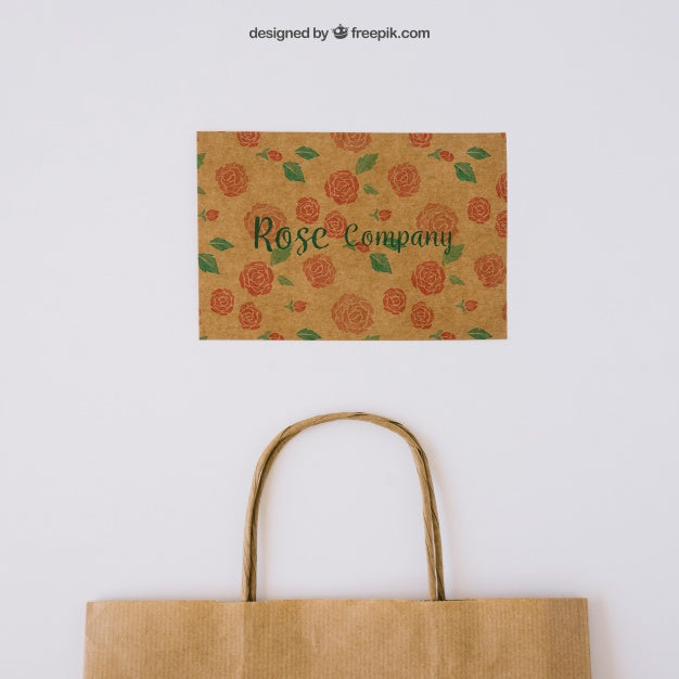 Cardboard Card And Bag Psd