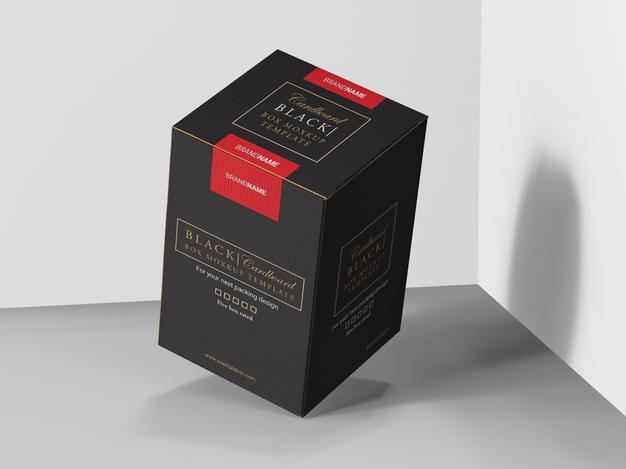 Cardboard Product Box Mockup Template Psd