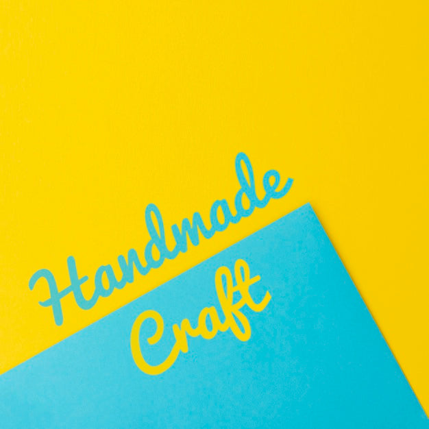 Cardboard With Handmade Craft Message Psd