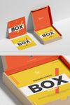 Cards Holder Box Packaging Mockup Psd