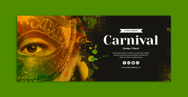 Carnival Banner Mockup Psd