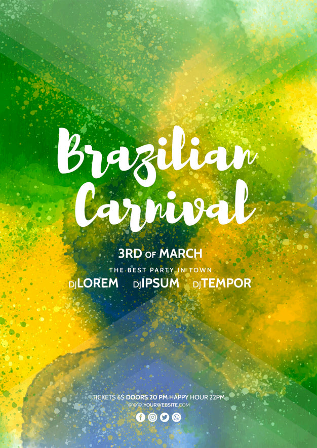 Carnival Cover Mockup Psd