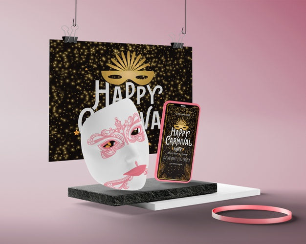 Carnival Decorations With Mock-Up Psd