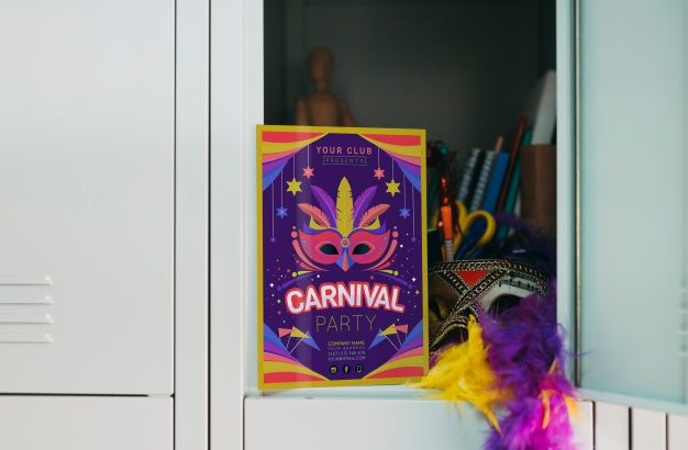 Carnival Flyer Mockup Psd