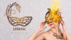 Carnival Mockup With Image Of Woman Psd