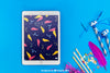 Carnival Mockup With Tablet Psd