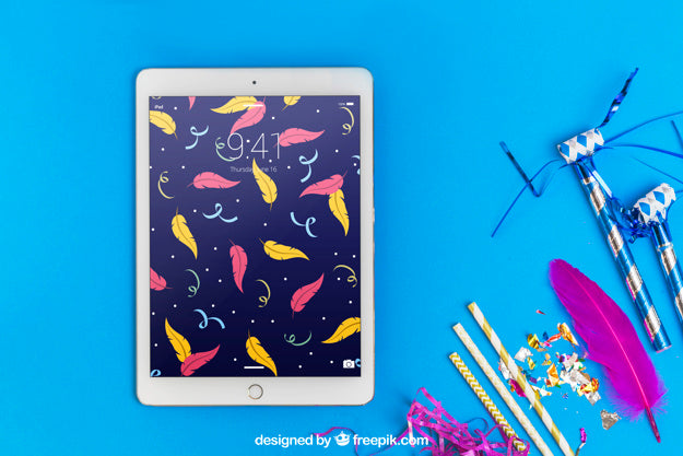 Carnival Mockup With Tablet Psd