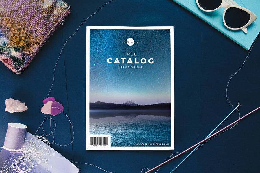 Catalog Title Mockup Psd 2018