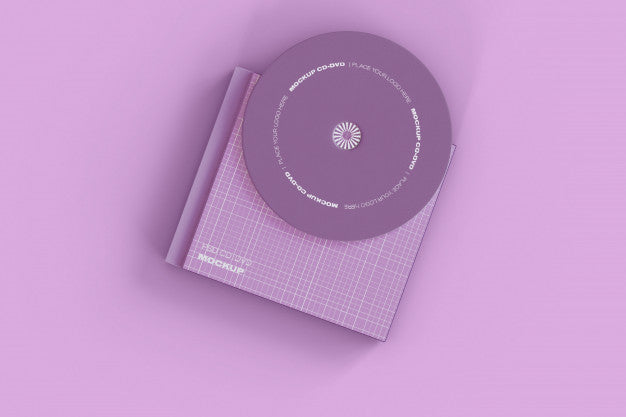 Cd And Case Mockup Psd