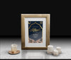 Celebration Of Arabic New Year With Frame And Candle Psd