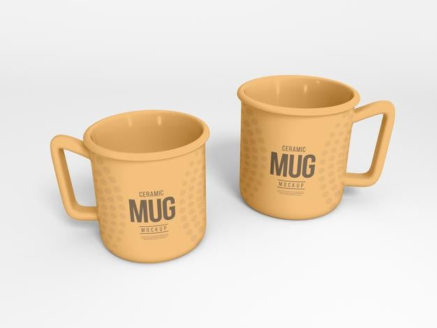 Ceramic Coffee Mug Mockup Psd
