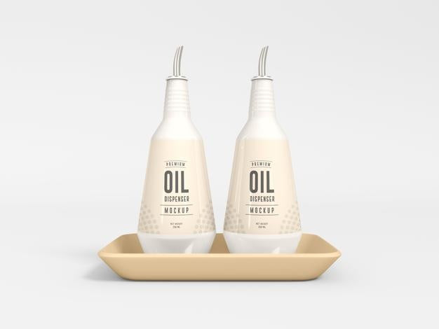 Ceramic Oil Dispenser Bottle Mockup Psd