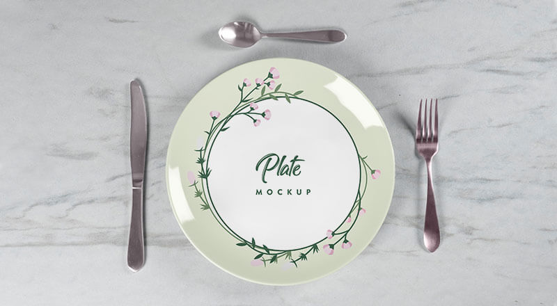 Ceramic Plate Mockup Psd