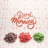 Cereals In Stack And Good Morning Message Psd