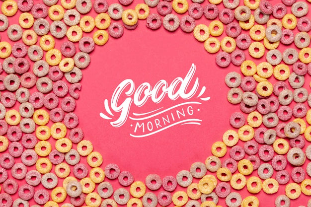 Cereals Spread On Table For Breakfast Psd