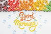 Cereals Spread On Table With Good Morning Message Psd