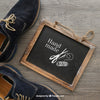 Chalkboard And Shoes Psd
