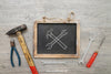 Chalkboard And Tools Psd