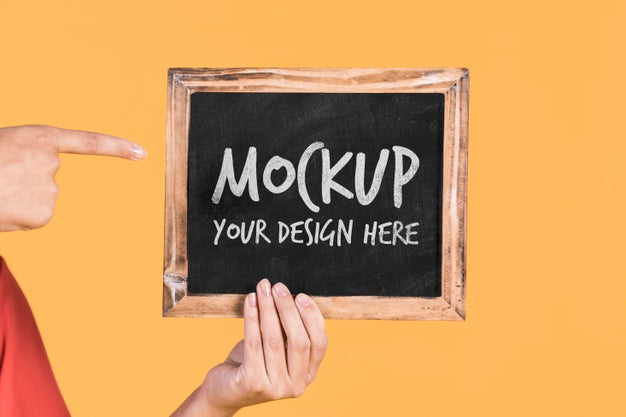 Chalkboard Concept Mock-Up Psd